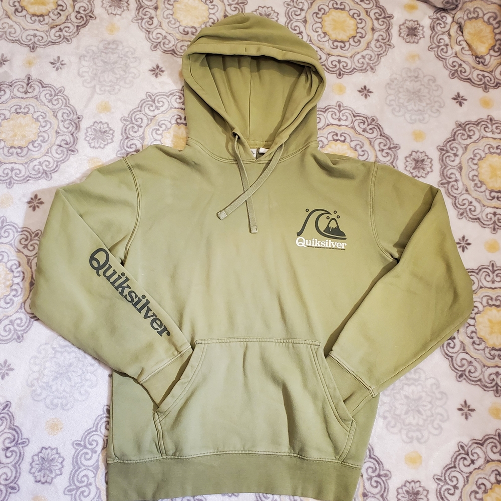Quiksilver Men's Green Hoodie